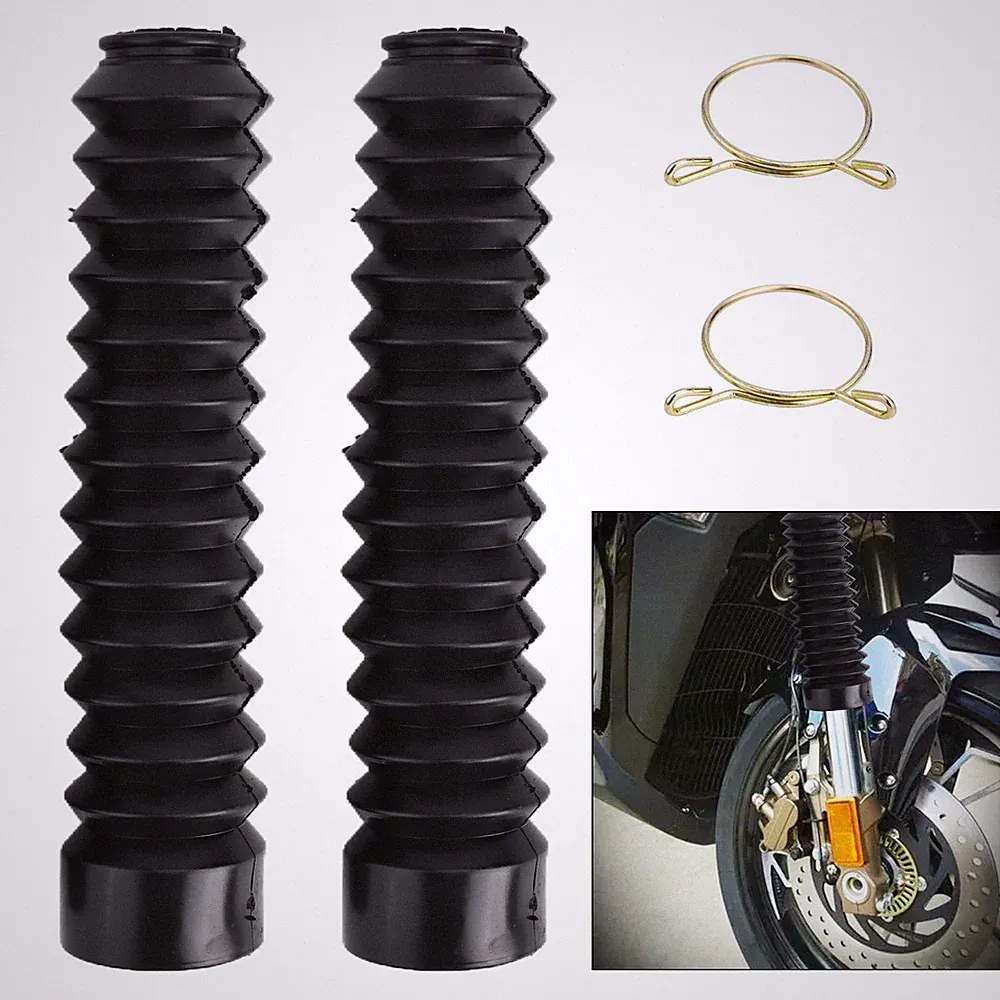 Offroad Motorrad Gabelsimmerringschutz Gummistiefel Staubkappe 2 * Gabelbalg