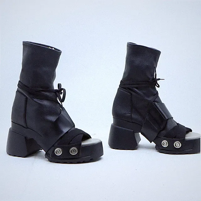 OJNOG Stiefeletten Nummer EUR 40 D.S. W/Tag (Cod.ST3363) schwarz Leder Damen