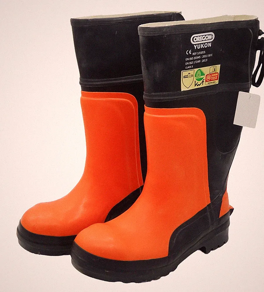 Oregon Yukon Schnittschutz Gummistiefel Forst Stiefel SB E / Kl. 3 - Größe 43