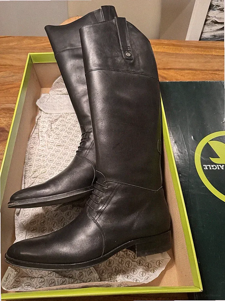 Original AIGLE „Chinch Lace“ Lederstiefel Gr.41 Schwarz Neupreis 210€, Gut
