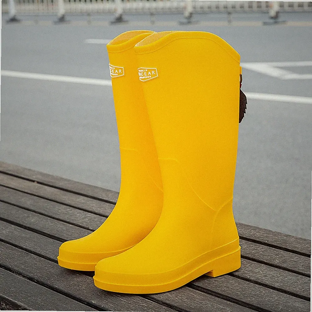 Outdoor Gummistiefel Damen Gefüttert Robuste Sohle für Waldwege