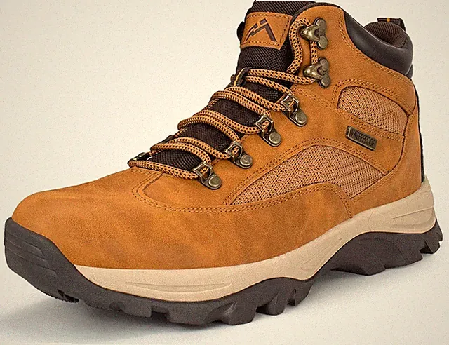 Outdoor Trekkingstiefel Herren Gelb Recyceltes Material