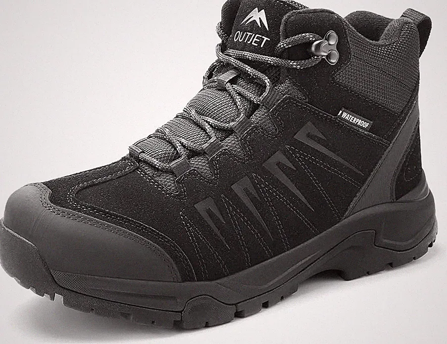 Outjet Wanderschuhe Herren Schwarz Gr. 43.5 - Neuware