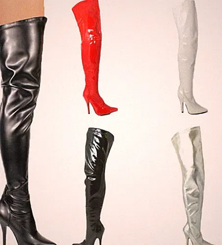 Overknee-Stiefel Damen Frauen Overknee Overknee Stilettoabsatz spitz zulaufend sexy Größen
