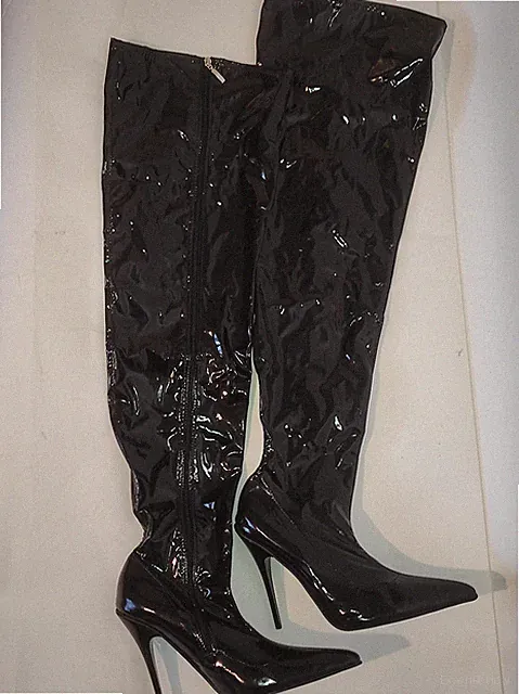Overknee Stiefel Lack 41 42 43 44 45 46 47 bolingier FS39