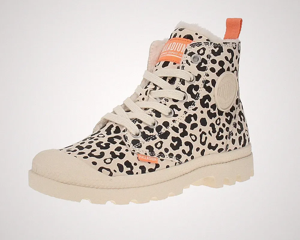Palladium 99519-978-M Pampa Hi Zip WL Leo - Damen Boots - Wave-Gray-Brown