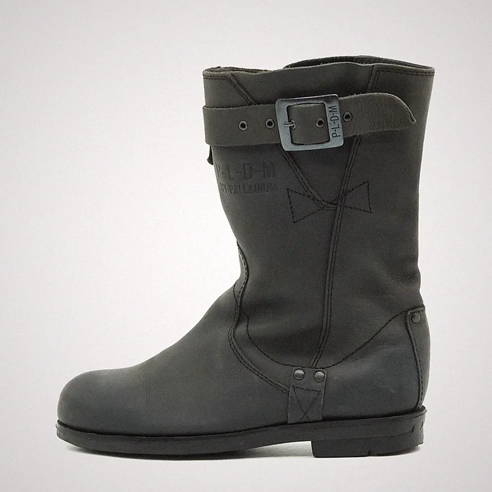 Palladium Damen PLDM Biker Stiefel Schwarz Leder Mittel by Bikerstiefel EU 38