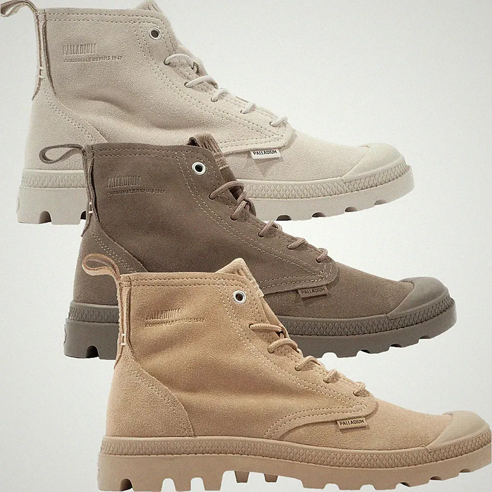 Palladium Pampa HI Skin Stiefel Schnürstiefel Knöchelhoch Wildleder Größe Herren Damen