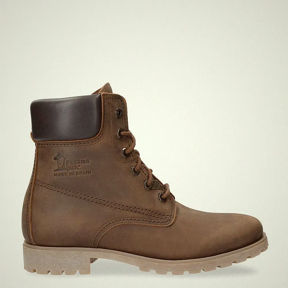 Panama Jack 03 Damenstiefel Brown Wasserfest Leder Schnürer Wandern Chukka