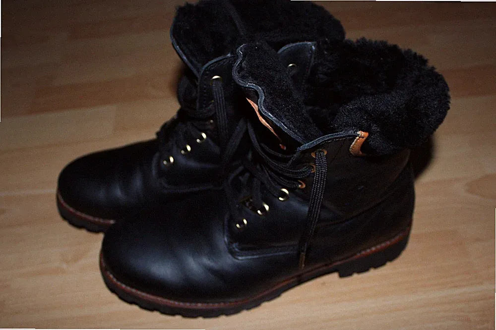Panama Jack Damen Lammfell Chelsea Boots Gr. 41 Leder Stiefel gefüttert Winter