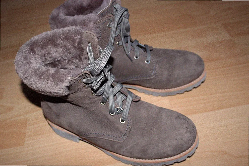 Panama Jack Damen Stiefel Lamm Fell Lammfell Leder Gr. 40 Winter Chelsea