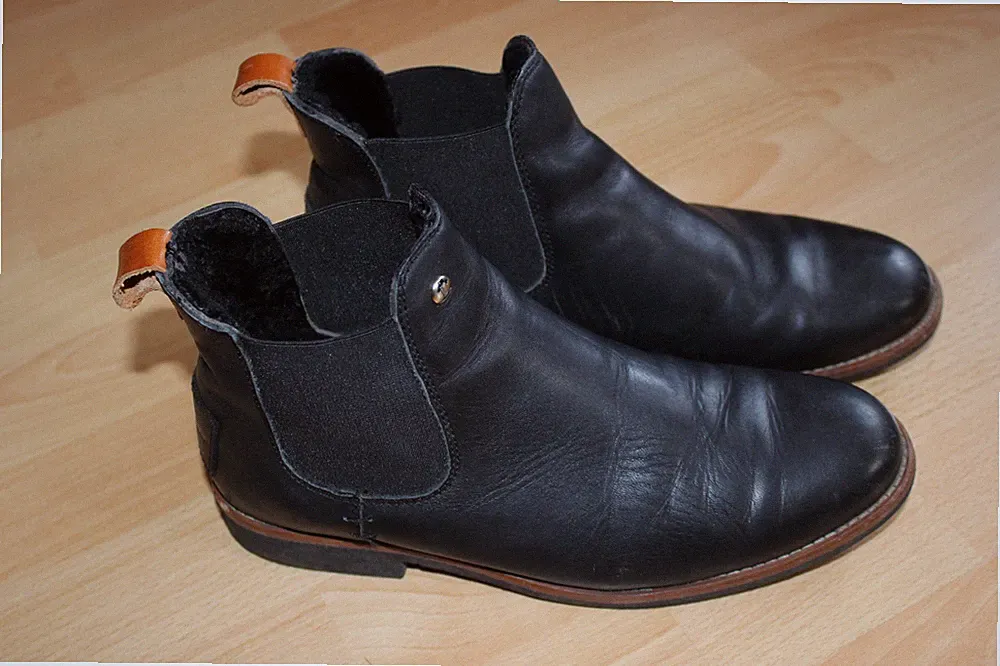 Panama Jack Damen Stiefel Lamm Fell Lammfell Leder Gr. 40 Winter Chelsea