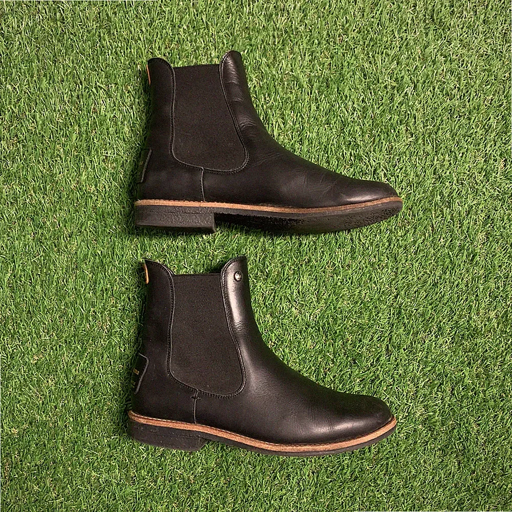 Panama Jack Giordana Igloo Damen Chelsea Boots Lammfell Schwarz Gr. 38