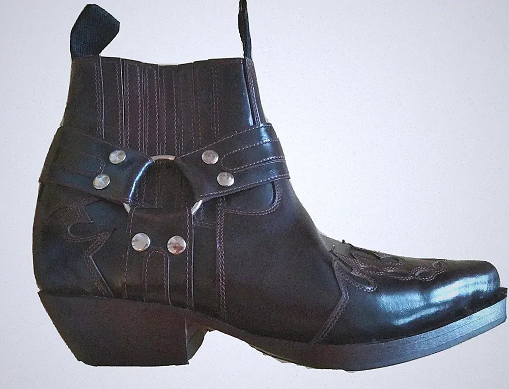 PATONG BOOTERY COWBOY BOOTS GR 38 HANDMADE THAILAND PHUKET ROTBRAUN