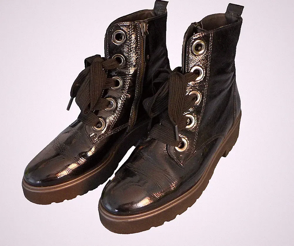**PAUL GREEN**Bootie**Lackleder**schwarz**7**