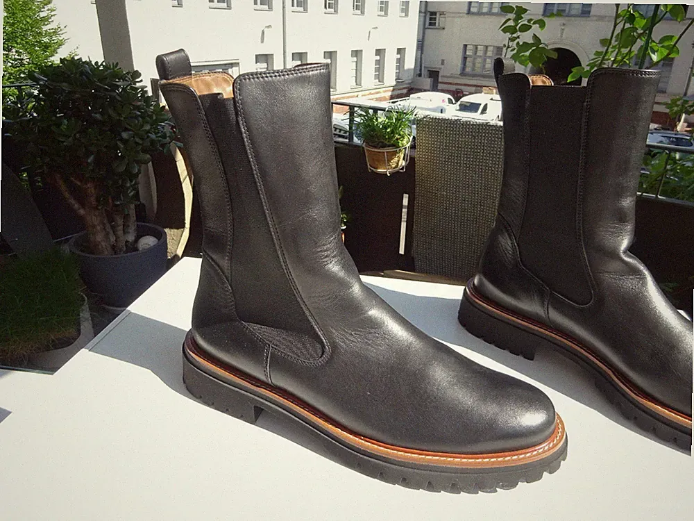 PAUL GREEN Dam Schuhe Chelsea Stiefel Leder Extralight Austria Gr.42,5(8,5) Neu