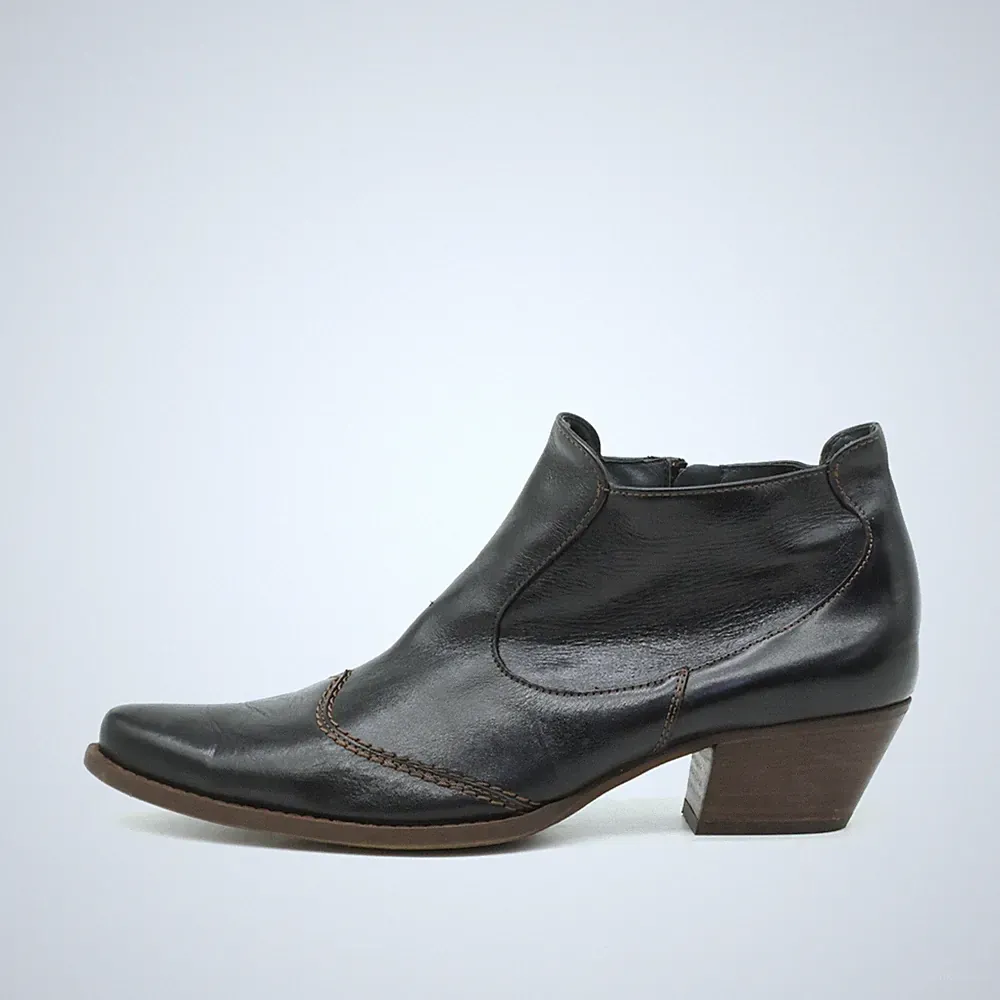 Paul Green Damen 2155 Stiefeletten Schwarz Klassiker Western-Stiefelette EU 40