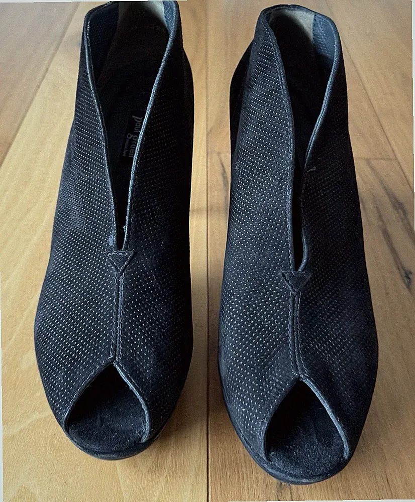 Paul Green Damen Ankle Boots Stiefelette Pumps Absatzschuhe Gr. 38 schwarz