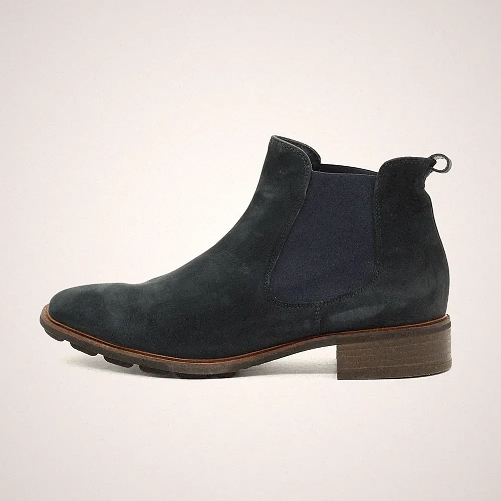 Paul Green Damen Chelsea Boot Stiefel Navy Blau Nubukleder Classic Boots EU 40