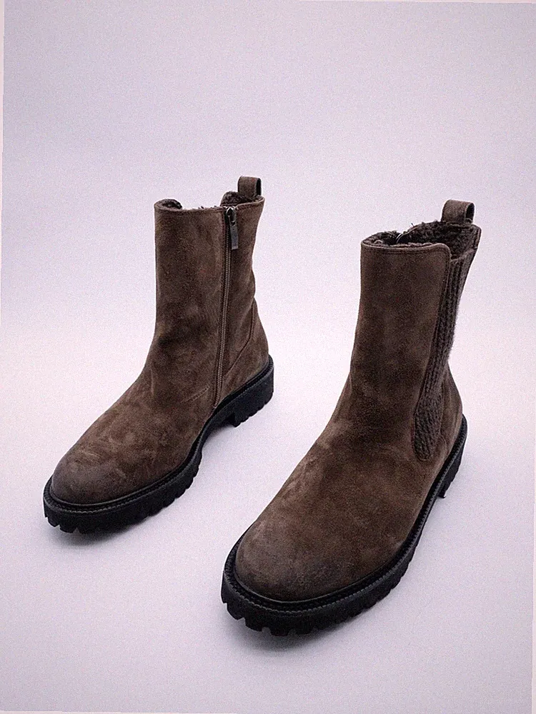 paul green Damen Chelsea-Boots Winterschuhe braun Gr. 39 EU Art. 36832-50