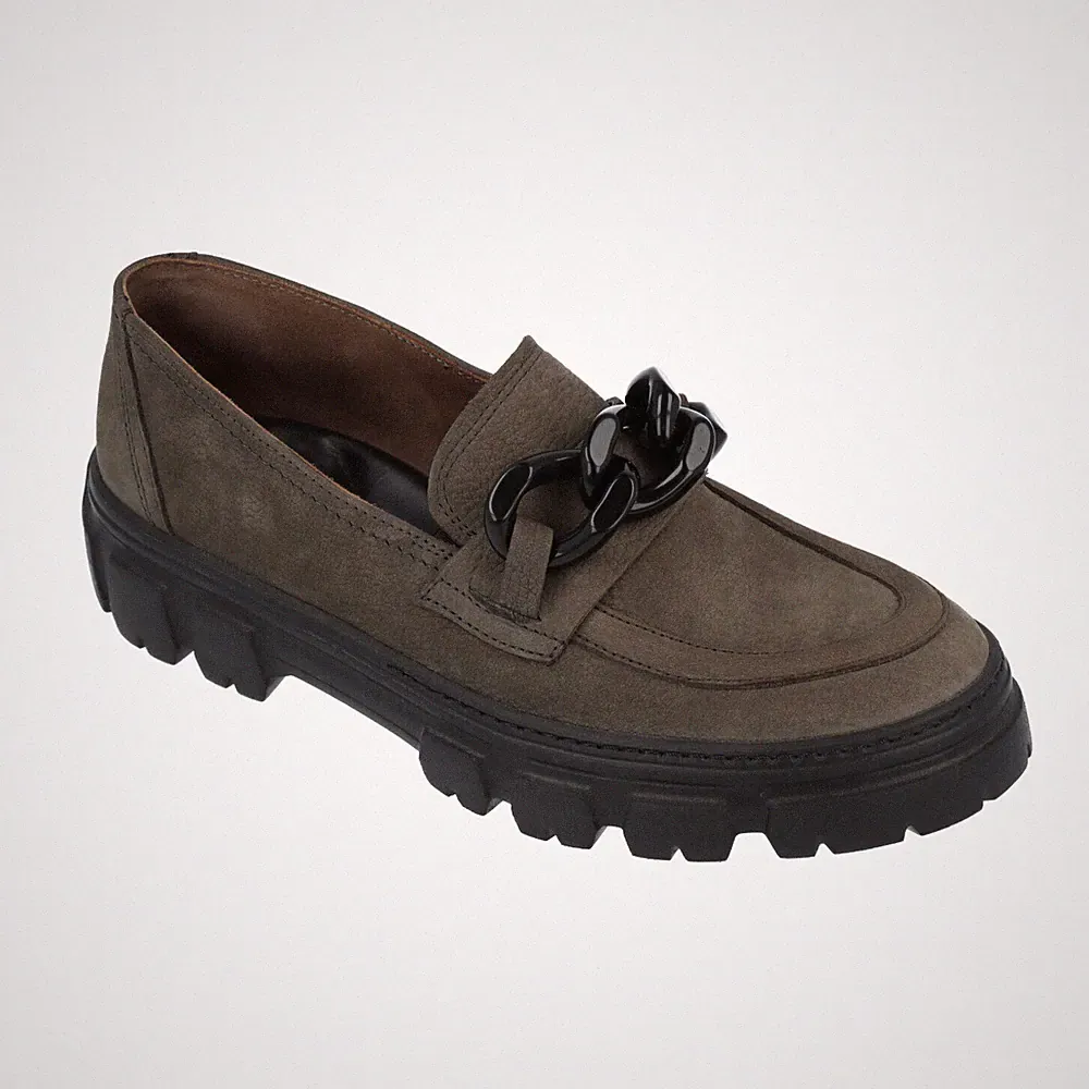 Paul green Damen Loafer Grained Nubuk Iron Artikelnr. 2921-04x