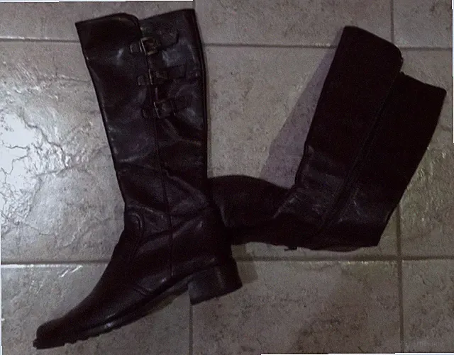 Paul Green Stiefel Gr. 5 / 38 Leder braun Langschaftstiefel Neuwertig NP: 220 €