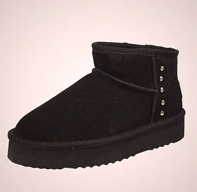 Pepe Jeans Dissy Metal - schwarze Wildlederstiefeletten - Größe 39 [25,5 cm] Schuhe