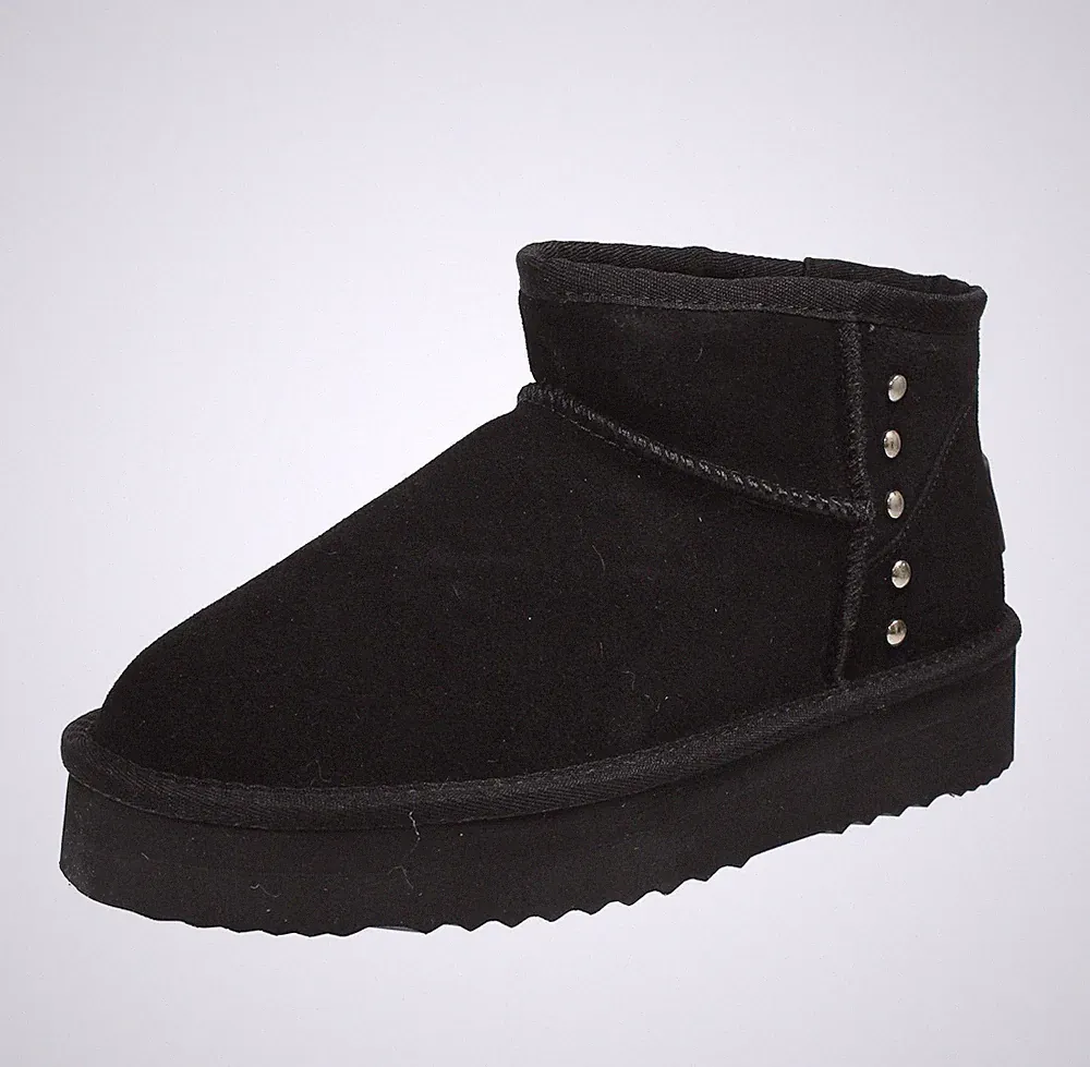 Pepe Jeans Dissy Metal - schwarze Wildlederstiefeletten - Größe 40 [26cm] Schuhe