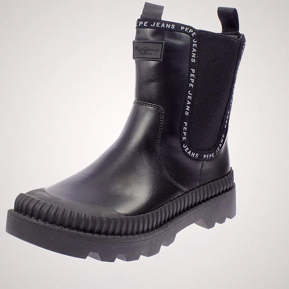 Pepe Jeans Gum - Chelsea Boots schwarze Panzersohle - Damenschuhe