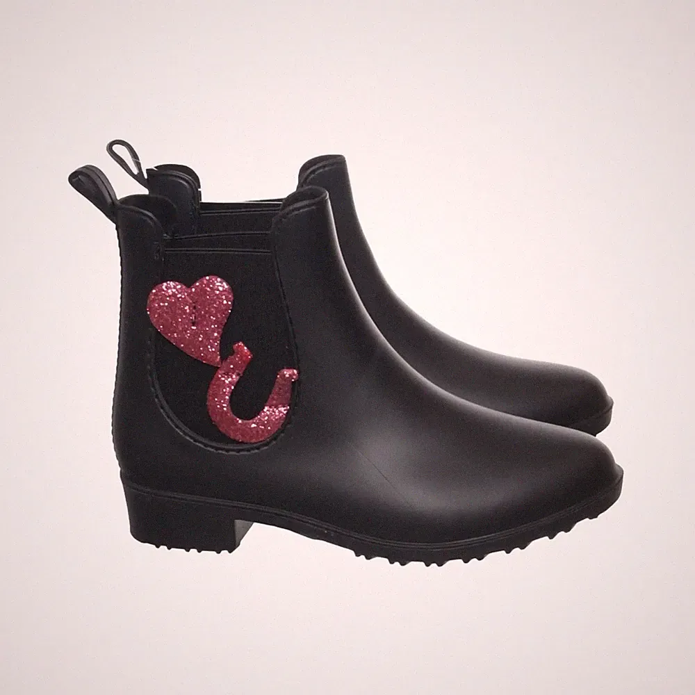 Pfiff, Kurze Gummistiefel, Größe: 32, Schwarz, Leder, Damen #GnW