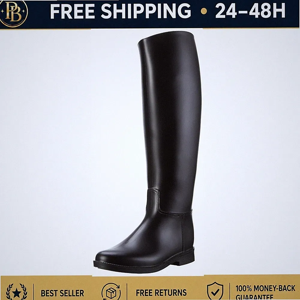 PFIFF Reitstiefel Glasgow Gummistiefel Kinder Damen Schwarz 29-42