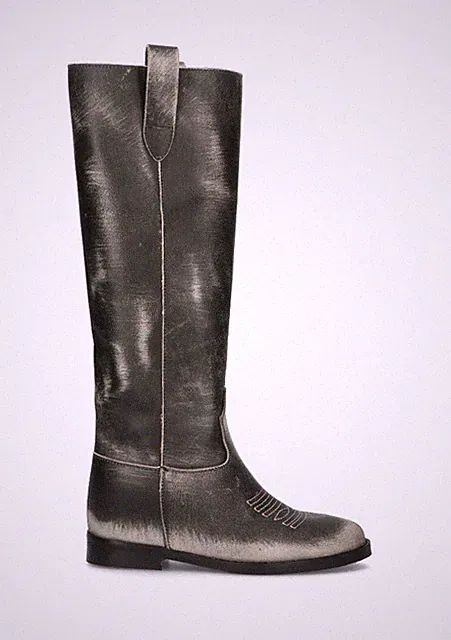 Phil Melvis Damen Stiefel Schwarz Naturleder GS1853-302-AVR-A063646
