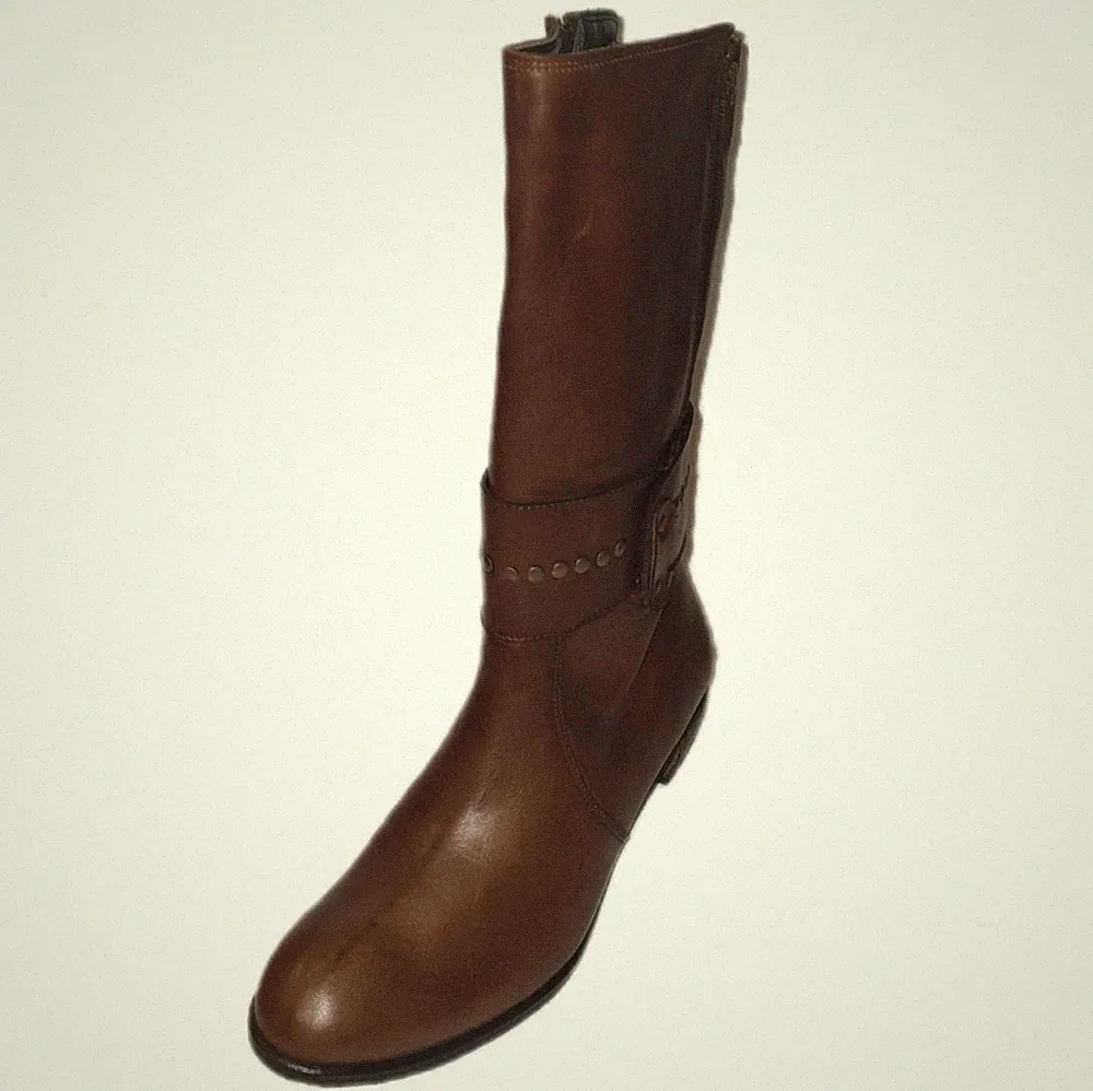 PICARDI Damen Stiefel Esmee Cognac Leder Designer Boots 5507017-H 1XW2XW