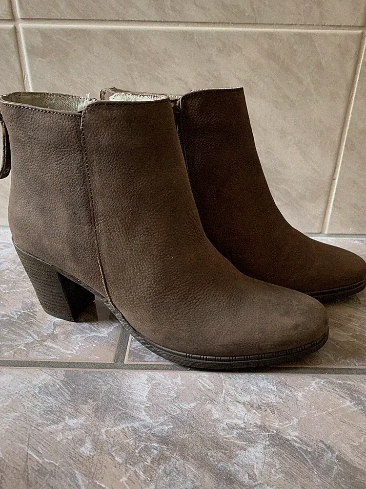PierOne Wild Leder Ankle Boots braun Gr42 Booties Stiefel Winter Stiefelette*Neu