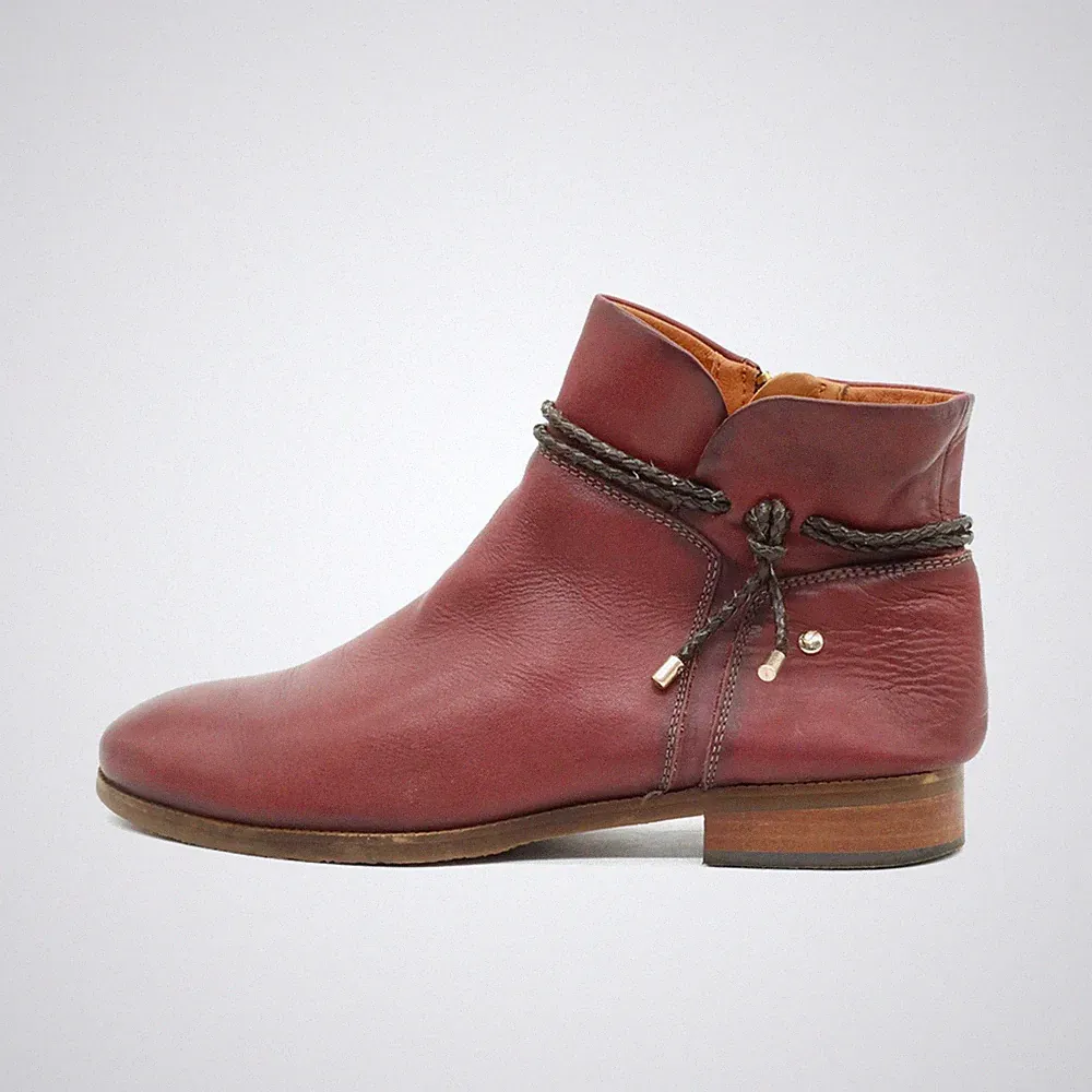 Pikolinos Damen W6M-8940 Booties Bordeaux Leder Stiefelette Stiefeletten EU 39