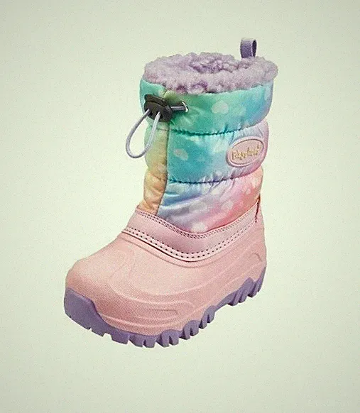 Playshoes Gummistiefel Gr 34/35 rosa Regenbogen gefüttert Kinder Boots 193016