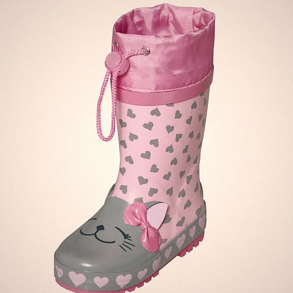 Playshoes Kinder Gummistiefel Katze 188704 Gr.23-33