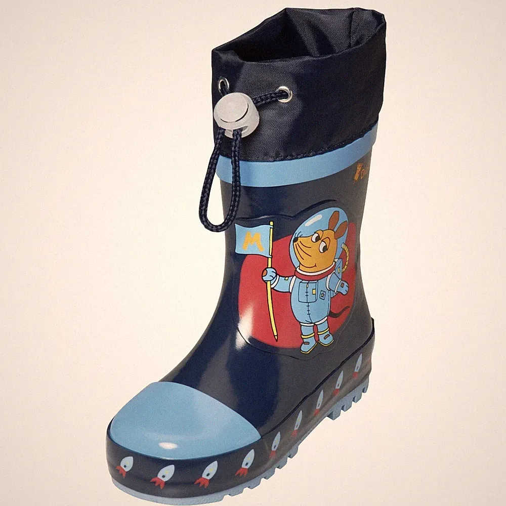 Playshoes Kinder Gummistiefel Maus im Weltraum 188507 Gr.24-35