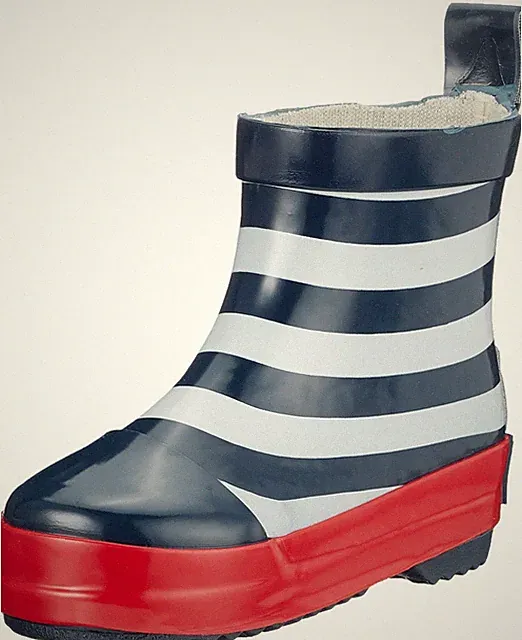 Playshoes Kinder Halbschaft-Gummistiefel aus Naturkautschuk, trendige Unisex