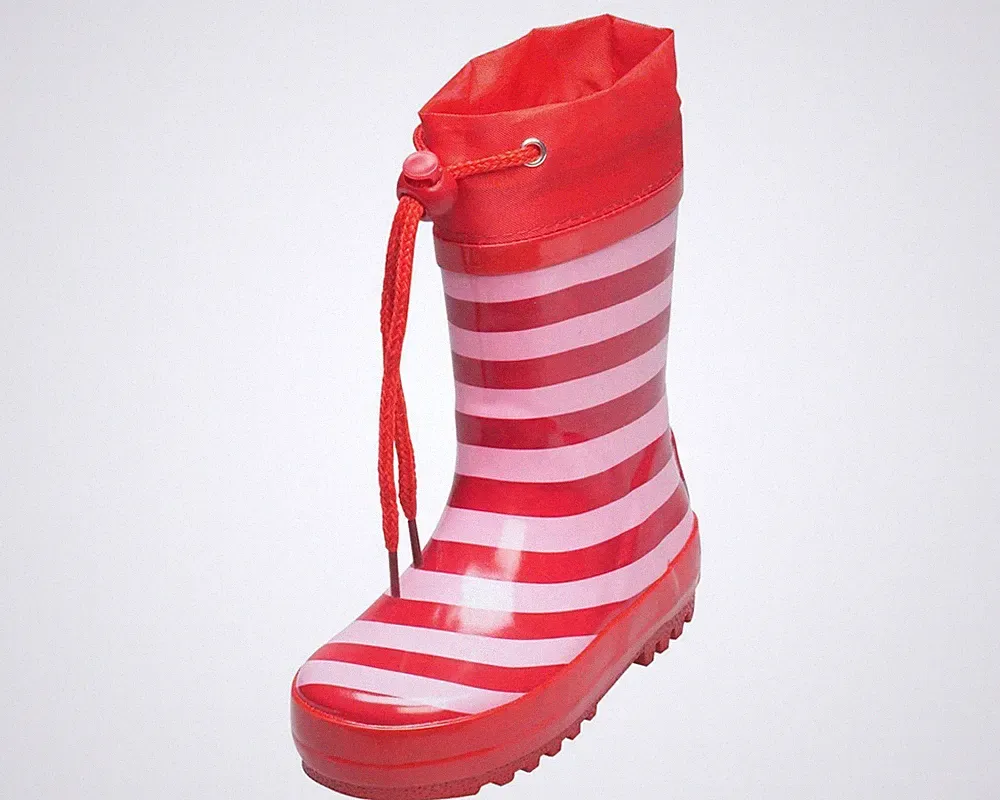 Playshoes Mädchen Gummistiefel gestreift rot Gr. 28/29 NEU