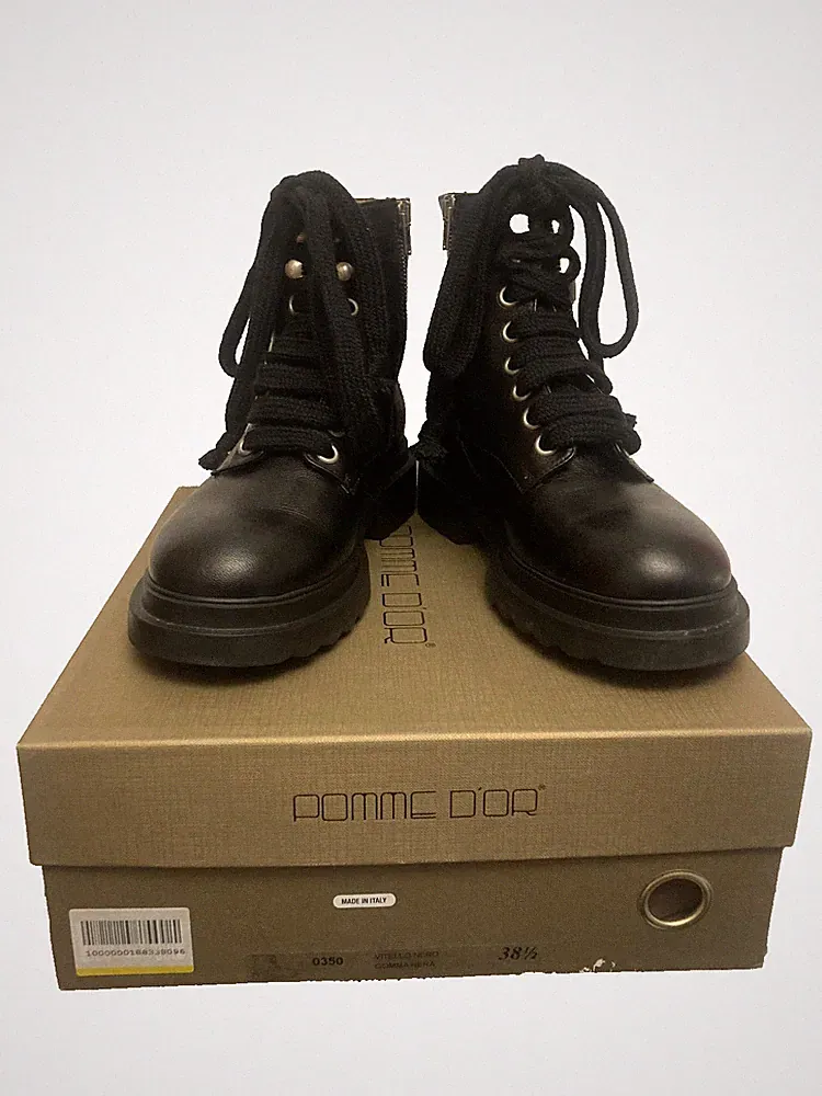 POMME D'OR 38,5 Bootie Stiefelette Black Neuwertig Reißverschluss