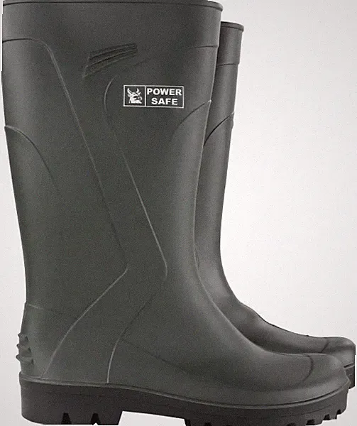 Power Safe Echt Gummistiefel Größe 39, grün-schwarz Gummistiefel
