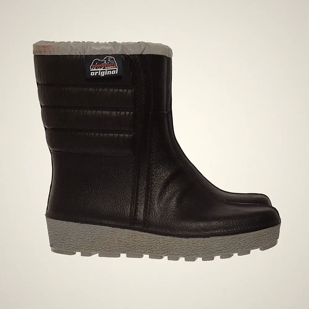 Powerboots, Gummistiefel, Größe: 48, Original, Schwarz/Grau #yEl