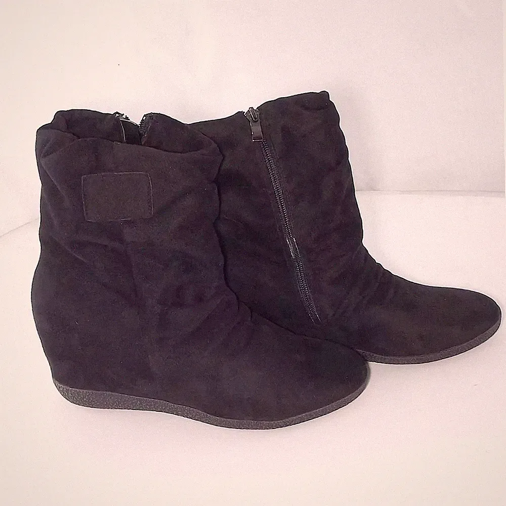Prendimi Damen Stiefelette schwarz 40 Wildleder Made Italy Reißverschluss