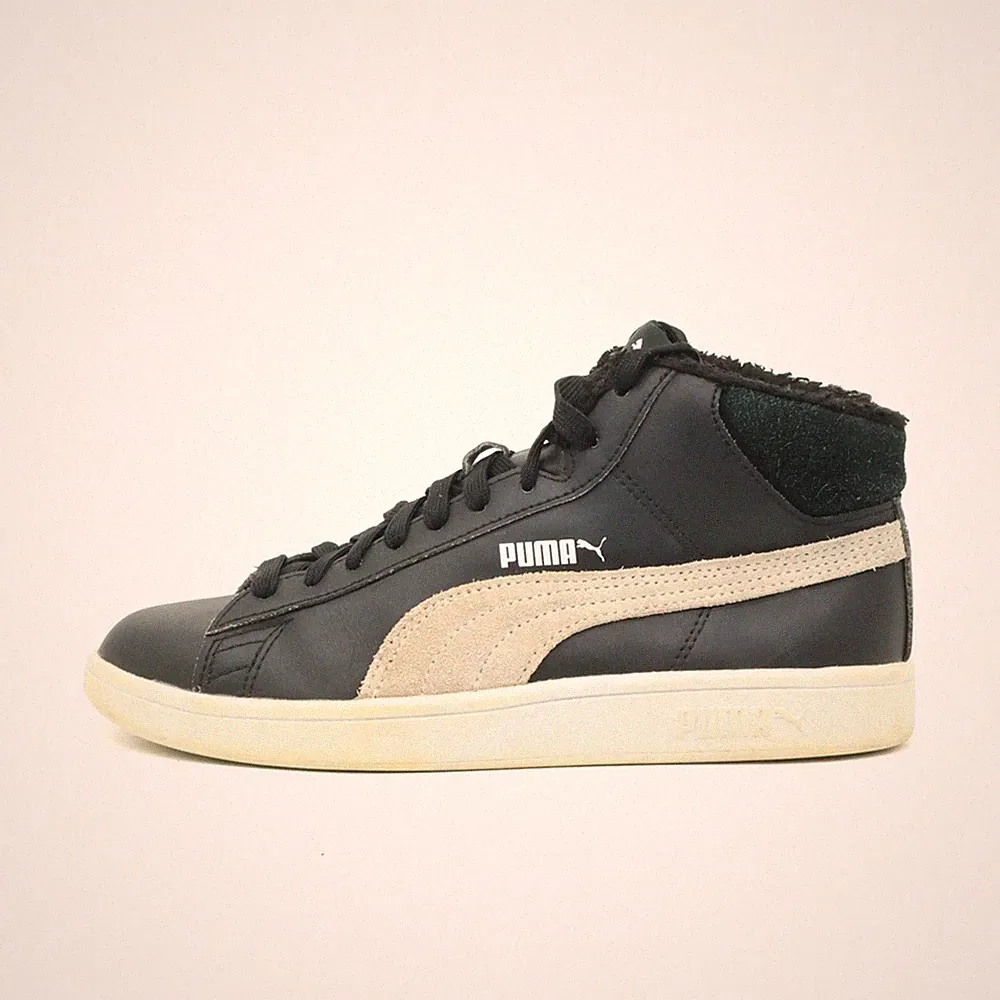 PUMA Damen 366895-02 High-Top-Sneaker Schwarz Beige Innenfutter Sneaker EU 37