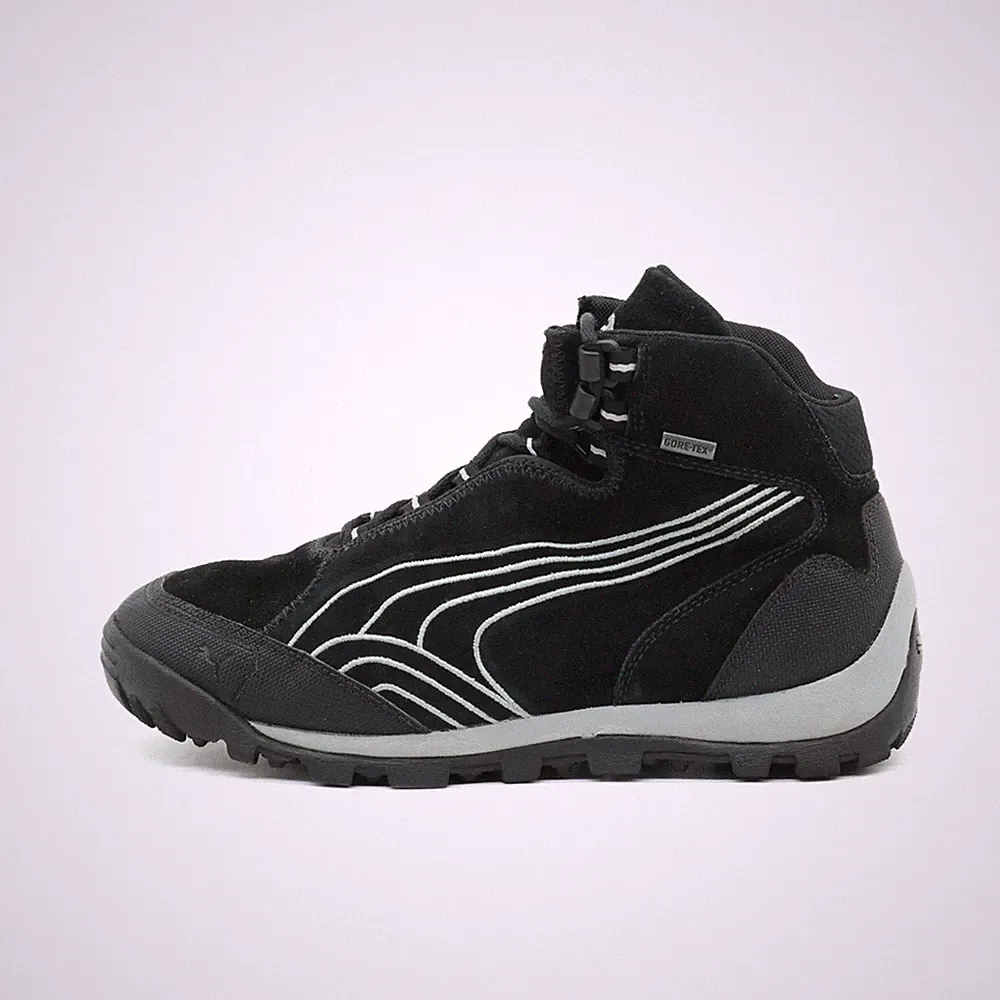 PUMA Damen Gore-Tex Stiefel Schwarz Wildleder Hoch Komfort Wandern EU 39