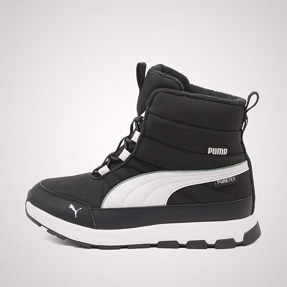 PUMA Damen PURETEX Stiefel Schwarz Weiß Synthetik Winter Winterstiefel EU 38.5