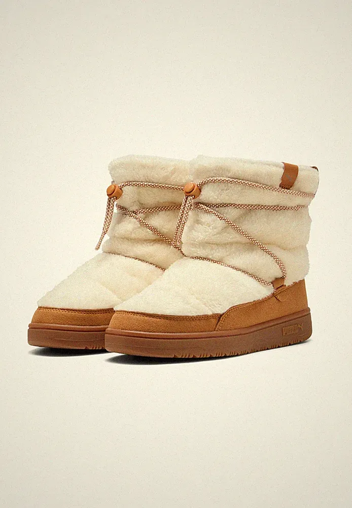 Puma Damen Snowbae Suede WNS Stiefel Winterschuhe 402175 02 Beige
