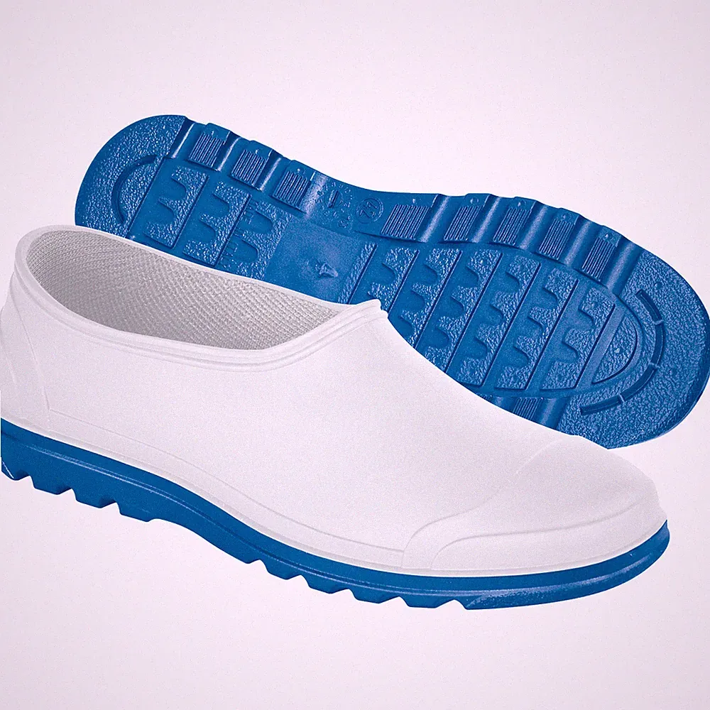 PVC Galosche grün weiß Gummischuhe Gartenschuhe Galoschen Gummistiefel Gr 38 -47