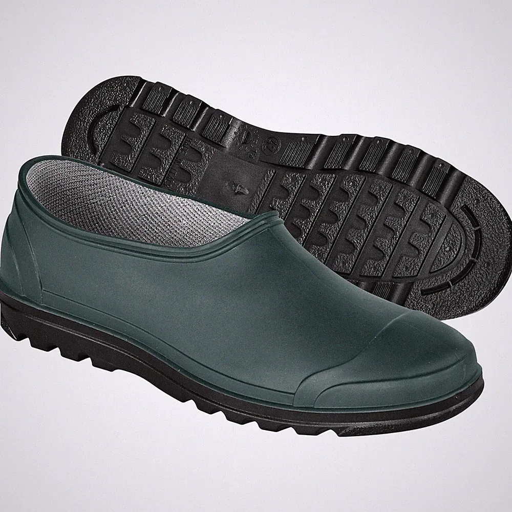 PVC Galosche grün weiß Gummischuhe Gartenschuhe Galoschen Gummistiefel Gr 38 -47